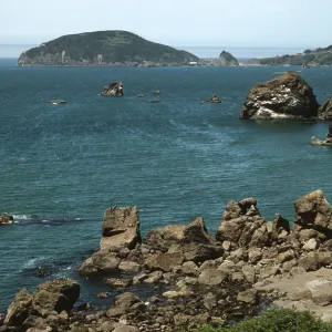 California Pacific coast, looking northwest at Trinidad Head