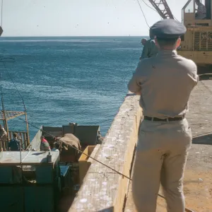 Unloading at Air Force Base, Santa Rosa Island