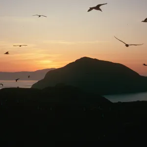 Sunset over West Anacapa and Santa Cruz Islands