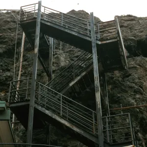 Stairs at landing, East Anacapa Island