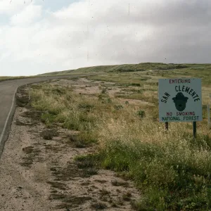 San Clemente Island National Forest Sign