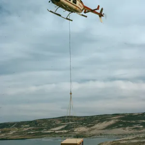 Aspen Helicopter, Comorant blind, West of Red Eye Beach, San Nicolas Island