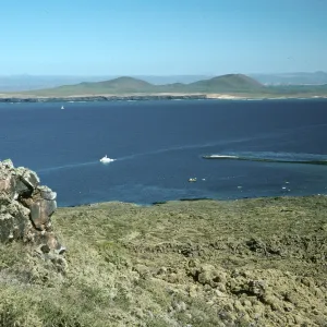 San Martin Island, Hassler’s Cove & mainland from East Peak
