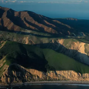Santa Cruz Island, Southeast side, Montanon Canyon, Nature Conservancy, National Park Service fenceline