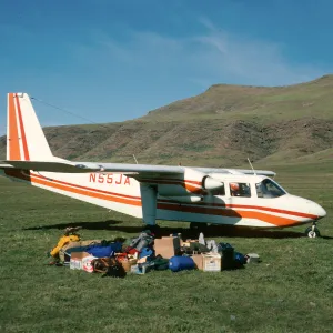 Islander, Fraser Point Airstrip, Santa Cruz Island