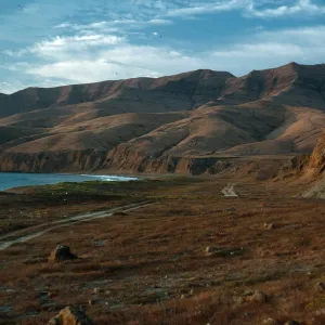 Santa Cruz Island, Christy Beach, sundown