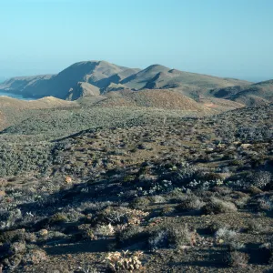 Natividad Island, looking North from highlands, North of lighthouse