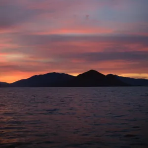Cedros Island, sunrise over Cedros Island