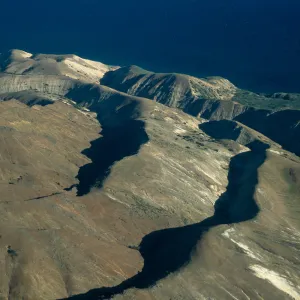 Santa Cruz Island, Montañon Canyon, looking South