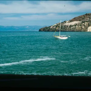 Santa Cruz Island, China Harbor, view from fishing shack