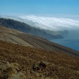 Guadalupe Island, fog at North end