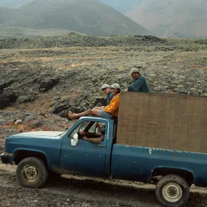 Guadalupe Island, truck, road to lower Fish Camp