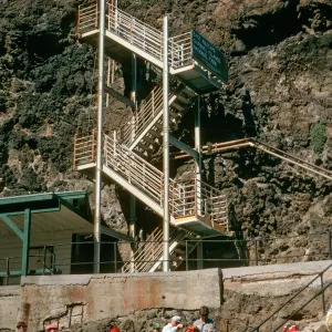 East Anacapa Island, landing