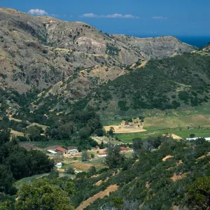 Main Ranch from South Ridge Road, Santa Cruz Island