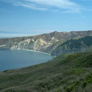 Santa Cruz Island, China Harbor, view from navy road