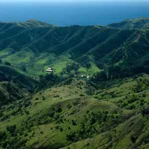 Santa Cruz Island, Stanton Ranch, from near Peak 1848 East