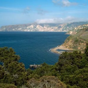 Santa Cruz Island, view of China Harbor, across Prisoners Harbor