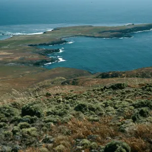 Santa Cruz Island, Fraser Point, from West Point ridge