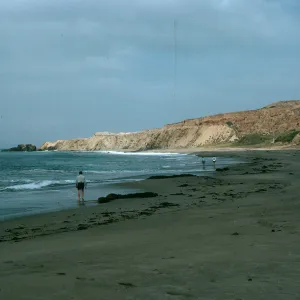 Santa Cruz Island, Pozo Beach, looking toward Near Point