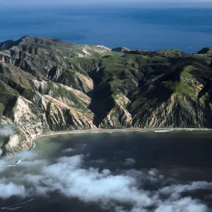 Santa Cruz Island, East end of China Harbor, Note: China Pines burn of December, 1994