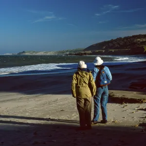 Santa Rosa Island, beach at mouth of Water Canyon
