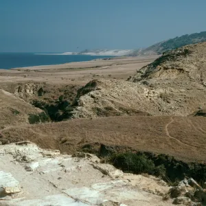 Santa Rosa Island, view of Skunk Point area from Water Canyon Trail