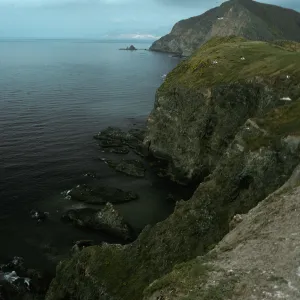 Middle Anacapa Island, view of South side & West Anacapa Island