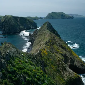 East Anacapa Island, view of West & Middle Anacapa