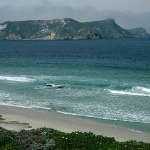 San Miguel Island, beach at Cuyler Harbor