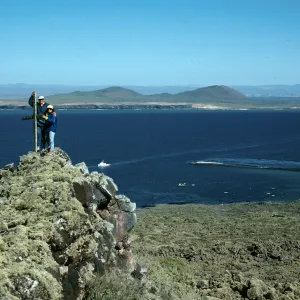 San Martin Island, view of mainland & Hasslers Cove, East Peak
