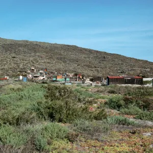 San Martin Island, village, Hasslers Cove