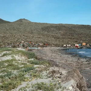 San Martin Island, village, Hasslers Cove