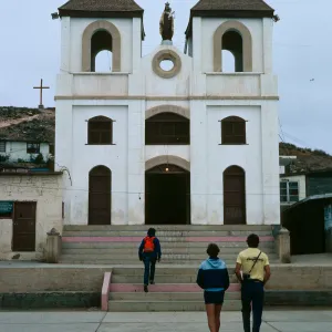 Cedros Island, church in village