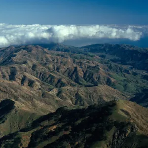 Santa Cruz Island, North ridge & Central Valley from vicinity of Picacho Diablo