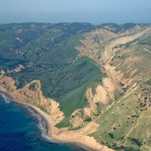 The Nature Conservancy/National Park Service boundary line, South side, Santa Cruz Island