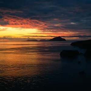 sunrise over Scorpion Bay & Anacapa Island, Santa Cruz Island