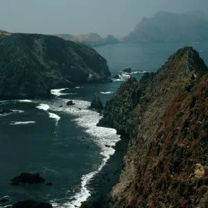 offshore bluffs, looking West, East Anacapa Island