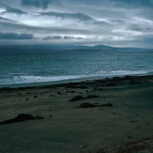 Santa Rosa Island from Pozo Beach, storm approaching!!, Santa Cruz Island