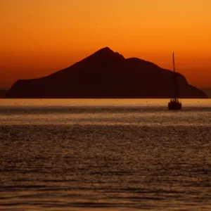 sunrise over Anacapa Island from Smugglers Beach, Santa Cruz Island