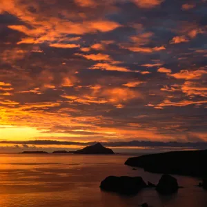 sunrise over Anacapa Island & Scorpion Bay, Santa Cruz Island