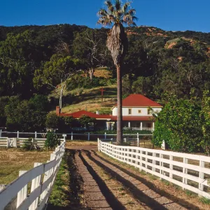 entrance to main ranch, Santa Cruz Island