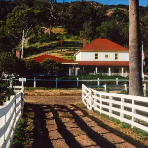 entrance to main ranch, Santa Cruz Island