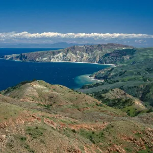 China Harbor, from Red Peak, Santa Cruz Island