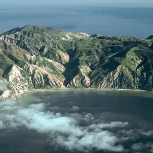 East end of China Harbor (note China Pines burn of December, 1994), Santa Cruz Island