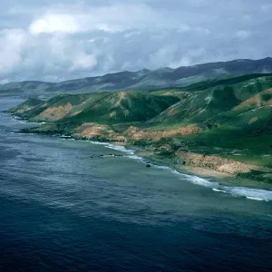 view of Fraser Point peninsula, Southwest end, Santa Cruz Island