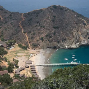 YMCA Camp at Button Shell Beach, Santa Catalina Island
