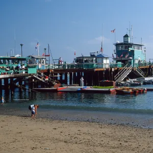 Pier 4, beach at Avalon, Catalina Island