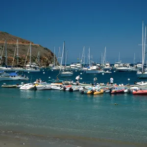 boats at Two Harbors, Catalina Island