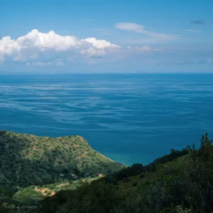 view of mainland, from Toyon Bay Road, Santa Catalina Island