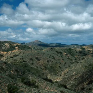 view of Blackjack Peak from Pacific Divide, Santa Catalina Island